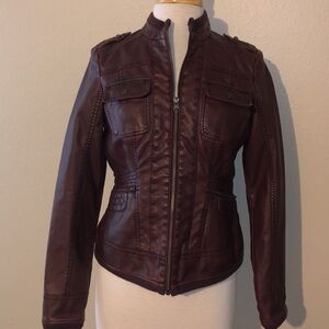 Sonoma LIFE+STYLE S Brown Moto Jacket S